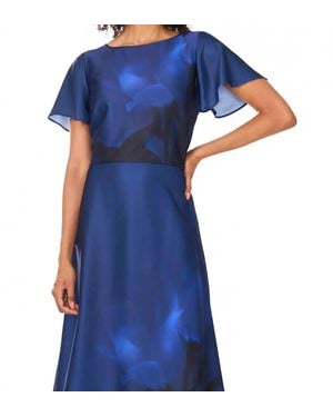 Vince Camuto Dezi Flowy Sleeve Blouse - Blue