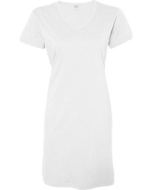 L.A.T V-Neck Fine Jersey Coverup - White