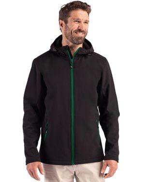 Clique Tempo Recycled Stretch Softshell Hooded Jacket - Black