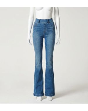 Spanx High-Rise Flare Jeans - Blue