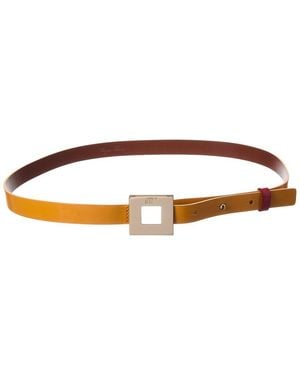 Roger Vivier Patent Belt - Brown