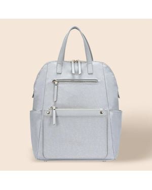 Fashnzfab Solid Trolley Sleeve Backpack Bag - Gray