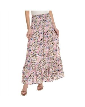 Saltwater Luxe Davi Convertible Floral Maxi Skirt - Pink