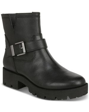 Zodiac Miller-2 I7582S1-001 Boots Round Toe Biker Bootie Lion206 - Black
