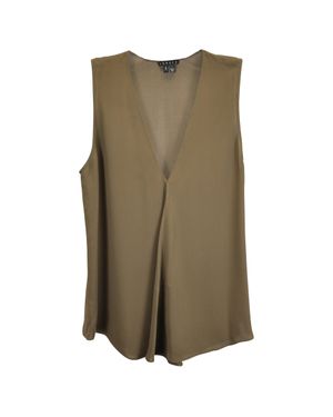 Theory V-Neck Tank Top - Green