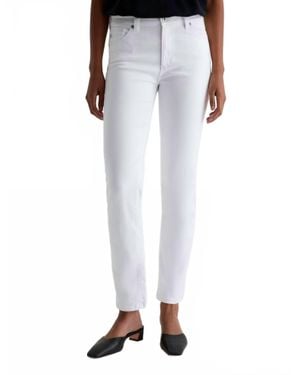 AG Jeans Mari High-Rise Slim Straight Jean - Blue