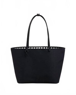 BAGGU Large Nylon Reversible Tote Bag - Black