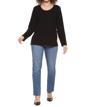 parsley & sage Wanda Long Sleeve Top - Black