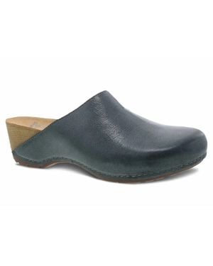 Dansko Talulah Milled Burnished Mule - Blue