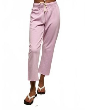 PERFECTWHITETEE Fleece Drawstring Pant - Pink