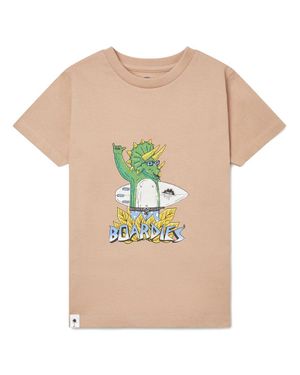 Boardies Boardies¨ Dinosaur Crew Neck Tee - Natural