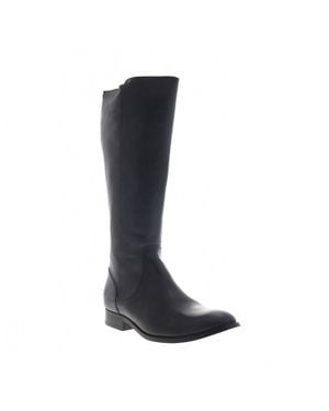 Frye Leather Zipper Casual Dress Boots - Black