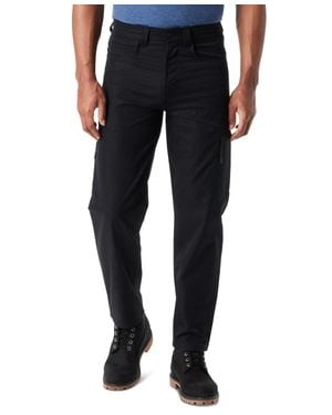 BASS OUTDOOR Essential Tech Pants Straight Leg Cargo Pockets Mac90 - Black