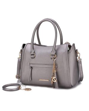 MKF Collection by Mia K Valeria Satchel Handbag - Gray