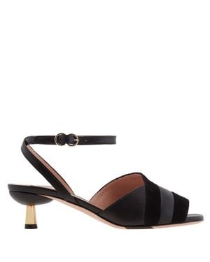 Bally Caroll 45 Lamb Leather Sandals - Black