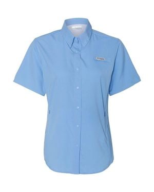 Columbia Pfg Tamiami Ii Short Sleeve Shirt - Blue