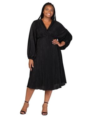 black empire waist dress plus size Plus Size Glitter Maxi Dress