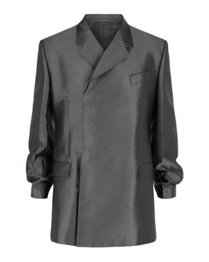 Ferragamo Double Breasted Jacket - Gray