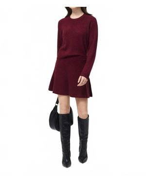 French Connection Vhari Knit Mini Skirt - Purple