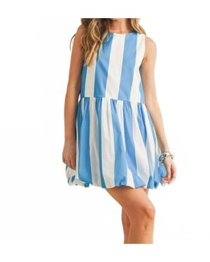 TCEC Circus Circus Drop Waist Dress - Blue