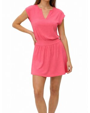 Michael Stars Sammi Flare Mini Dress - Pink