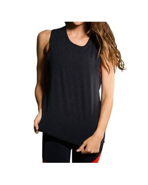 Onzie Twist Back Tank Top - Black