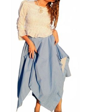Esteem Couture Ny Ollie Asymmetrical Skirt - Blue