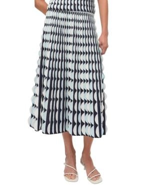 Jonathan Simkhai Micah Scalloped Knit Midi Skirt - Multicolor