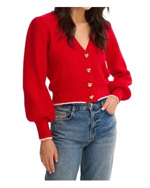 Allison Piper Cardigan - Red