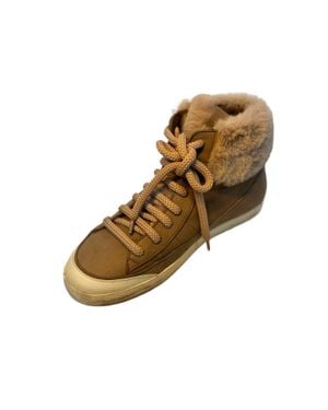 Primabase Fur High Tops Sneakers - Brown