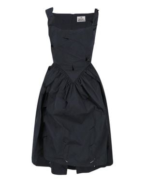 Vivienne Westwood Asymmetric Midi Dress - Black