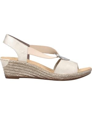 Rieker Fanni Faux Leather Back Strap Sandal - White