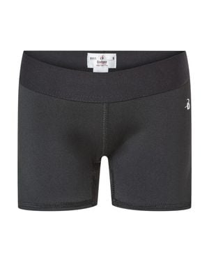 Badger Girls' Pro-Compression Shorts - Black