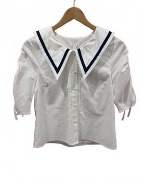 TCEC Barbara Button Down Top - Gray