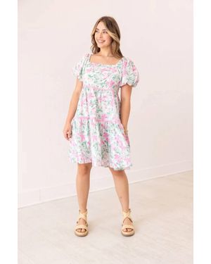 Southern Grace Botanic Beauty Mini Dress - Pink