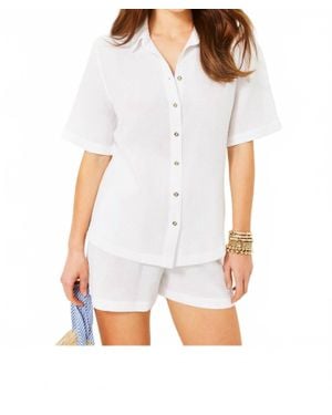 Lilly Pulitzer Franki Shirt Coverup - White