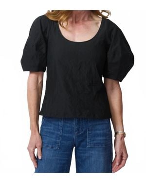 Apiece Apart Scoop Neck Lina Top - Black