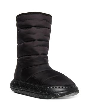 Steve Madden Britee Faux Fur Lined Laceless Winter & Snow Boots - Black