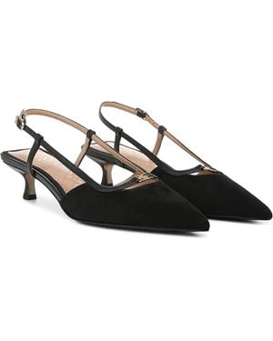 Sam Edelman Toni J1841L1001 Pumps Faux Suede Kitten Heel Hawk512 - Black