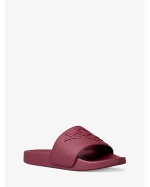 Michael Kors Outlet Dawson Kors Slide Sandal - Purple