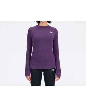 New Balance Q Speed 1Ntro Long Sleeve Top - Purple
