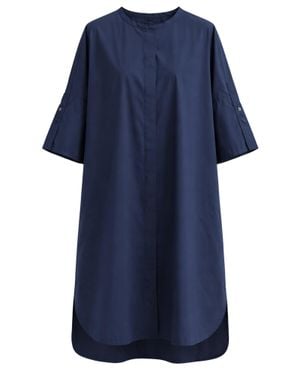 Pomandère Long Cotton Dress - Blue