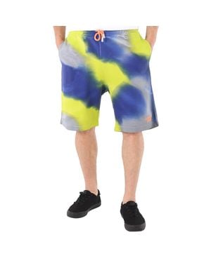 Marcelo Burlon County 3000 Tie Dye Bermuda Shorts - Blue