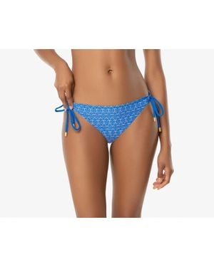 Helen Jon Reversible Tunnel Side Hipster Bikini Bottom - Blue