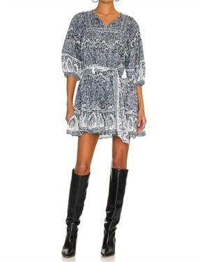 Cleobella Magdalena Mini Dress - Blue