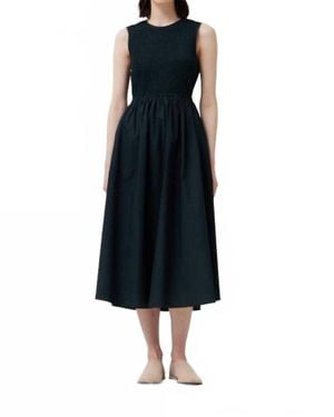 GRADE & GATHER Sleeveless Tie Back Dress - Blue