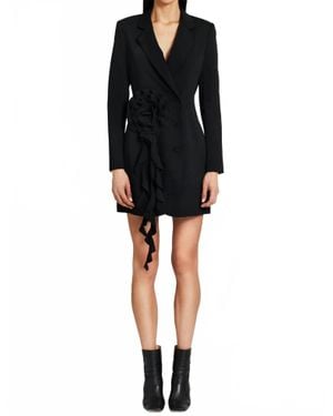 Amanda Uprichard Parnell Blazer Mini Dress - Black