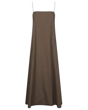 Matteau Square Cami Cotton Midi Sundress - Brown