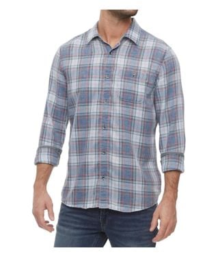 Flag & Anthem Westley Vintage Plaid Button Down Shirt - Blue