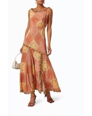 RIXO London Barnette Dress - Brown